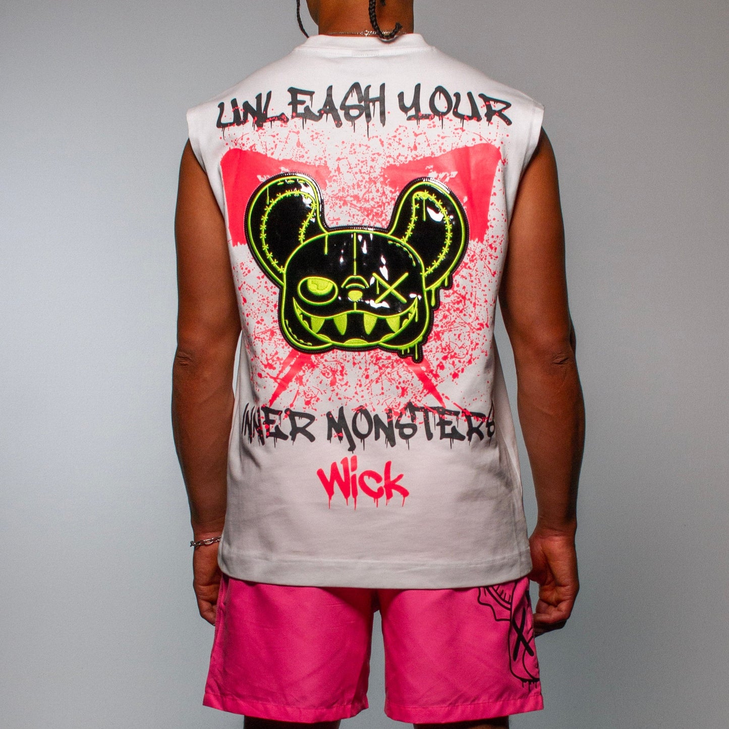 OVERSIZED NR TANK TOP EXPLOSION WHITE