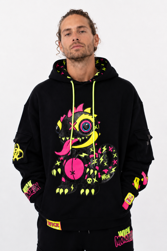 Royal Chameleon Black Hoodie