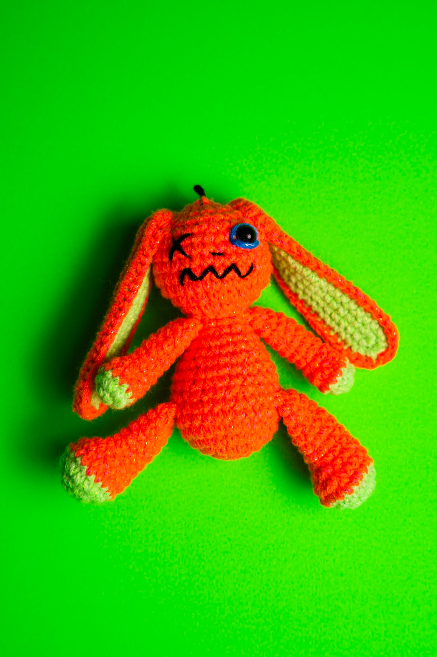 AMIGURUMI CROCHET SILICONE STRAP ORANGE