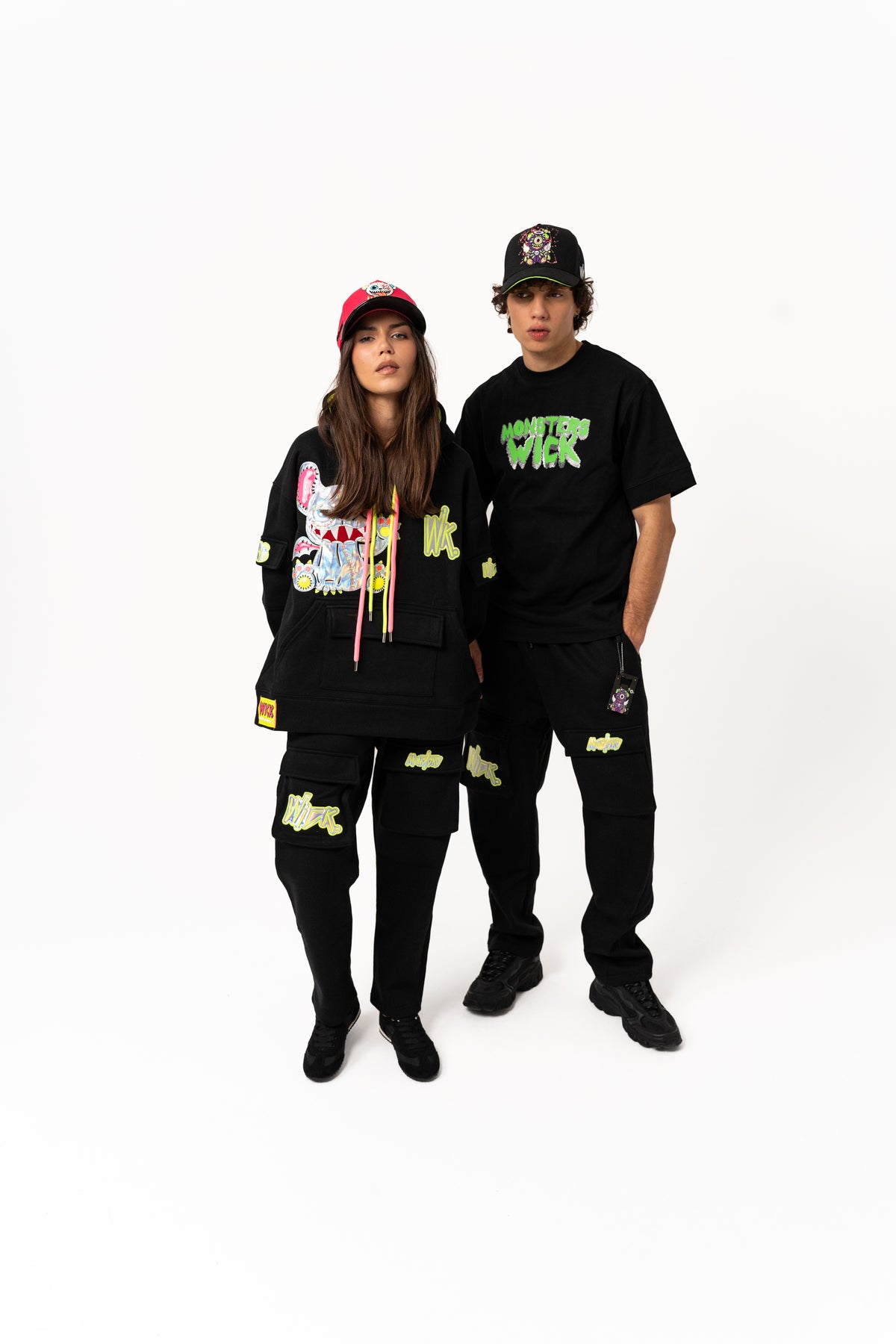 NEON ROYALTY HOODIE BLACK