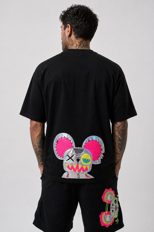 Neon Royal T-shirt Black