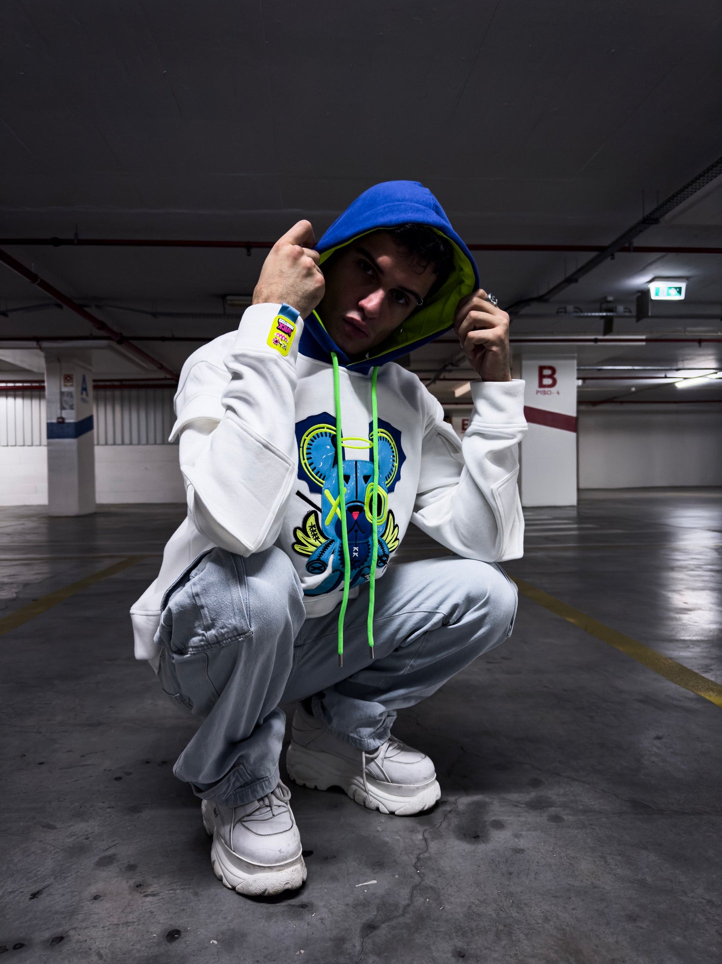 OFF WHITE & BLUE HOODIE!