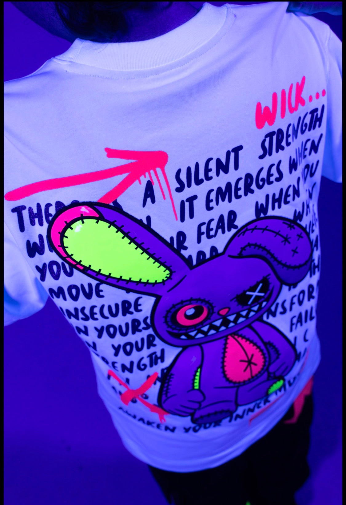 CRAZY BUNNY WHITE T-SHIRT