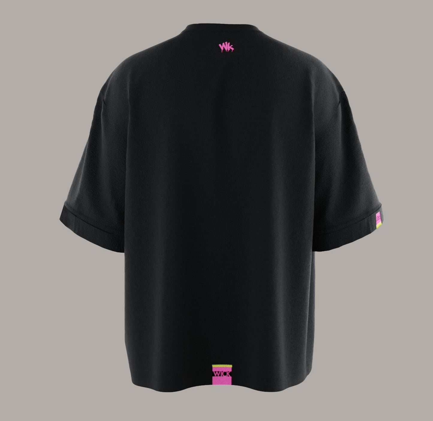 ALLURING BLACK OVERSIZED T-SHIRT