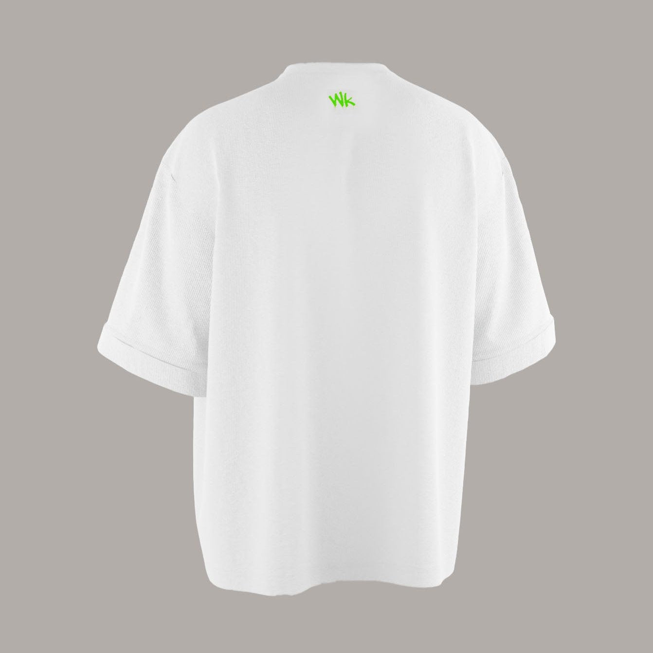 WHITE OVERSIZED T-SHIRT BASIC NOTHING BASIC GRE!