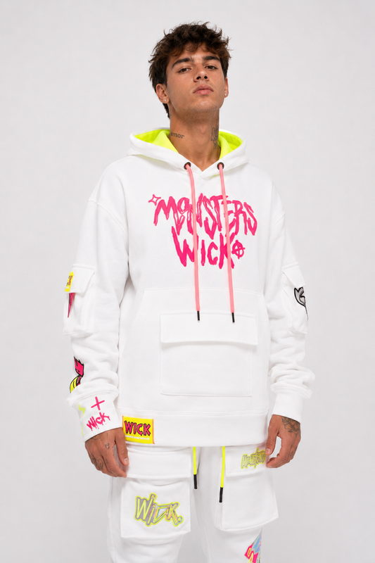 Arrow Head White Hoodie
