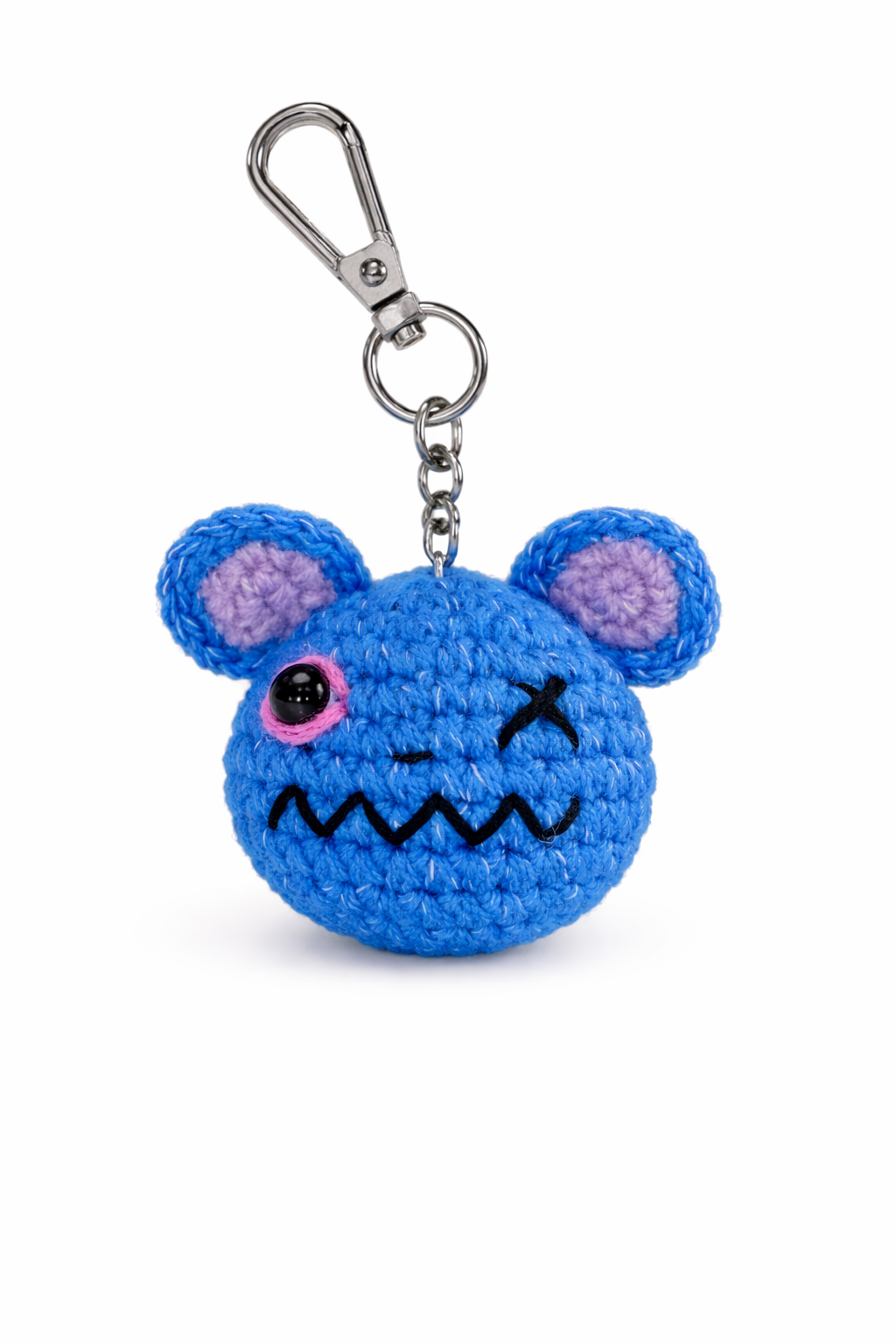 Amigurumi Blue Keyring