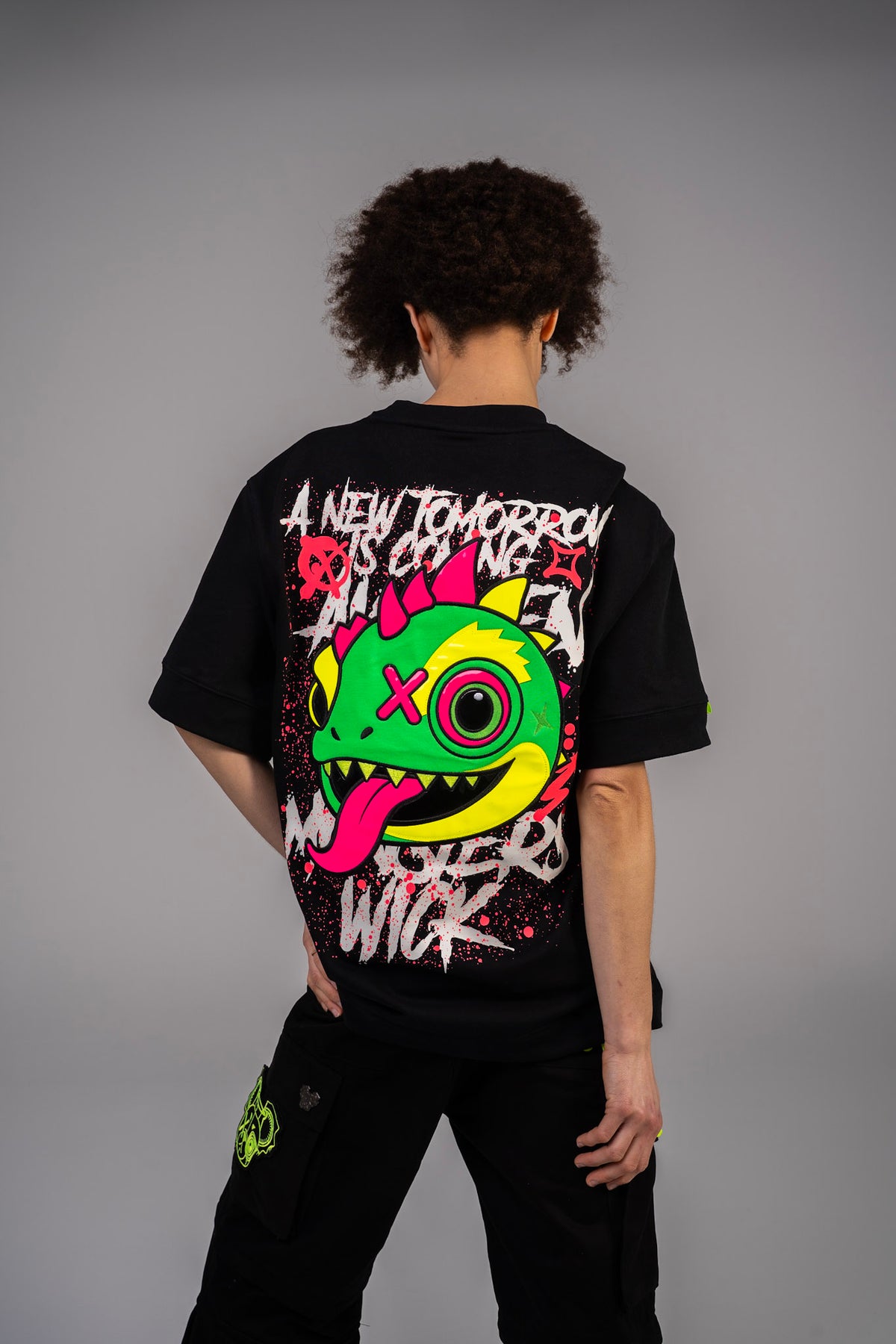 CHAMELEON HEAD T-SHIRT BLACK