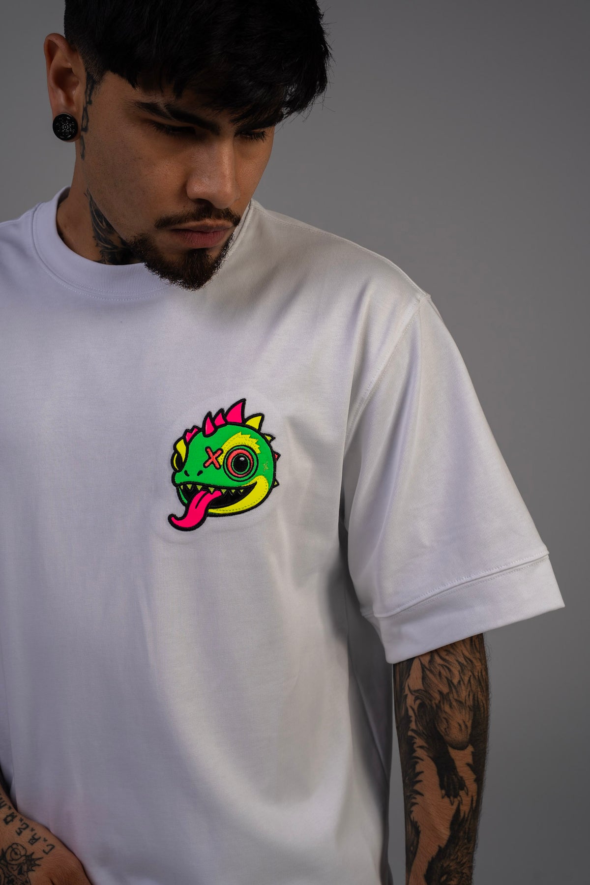 CHAMELEON HEAD T-SHIRT WHITE