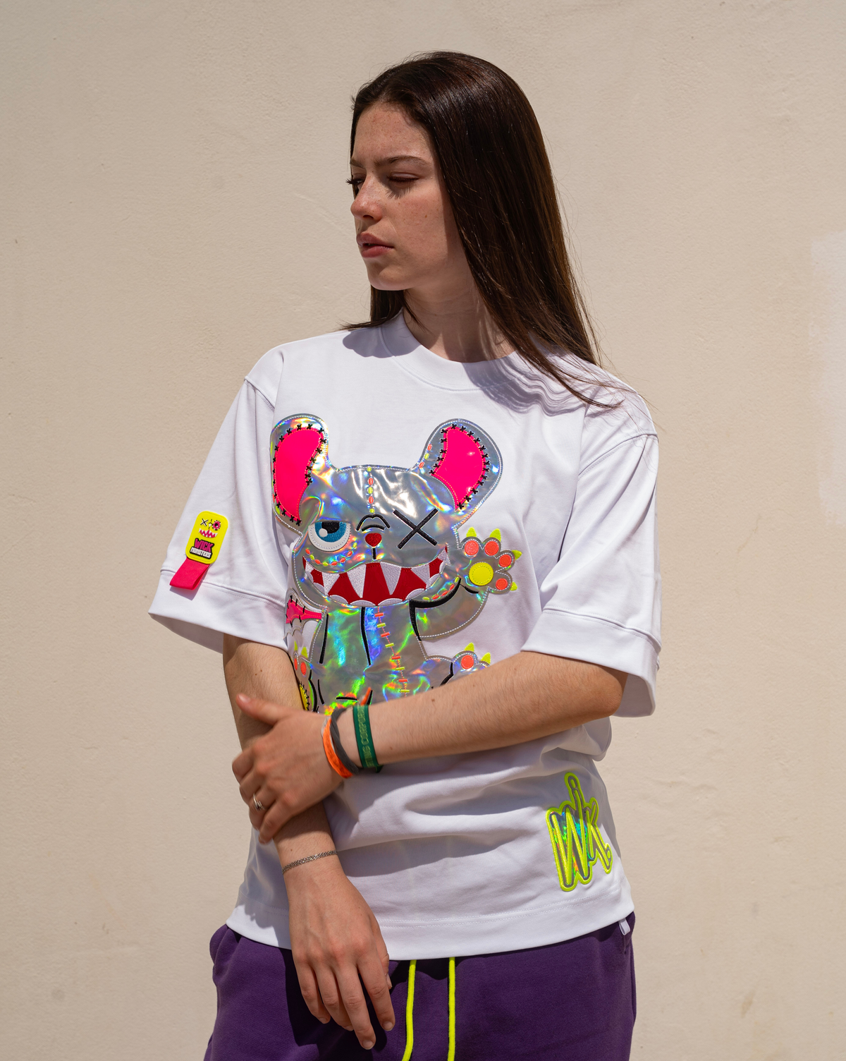 NEON ROYAL T-SHIRT WHITE