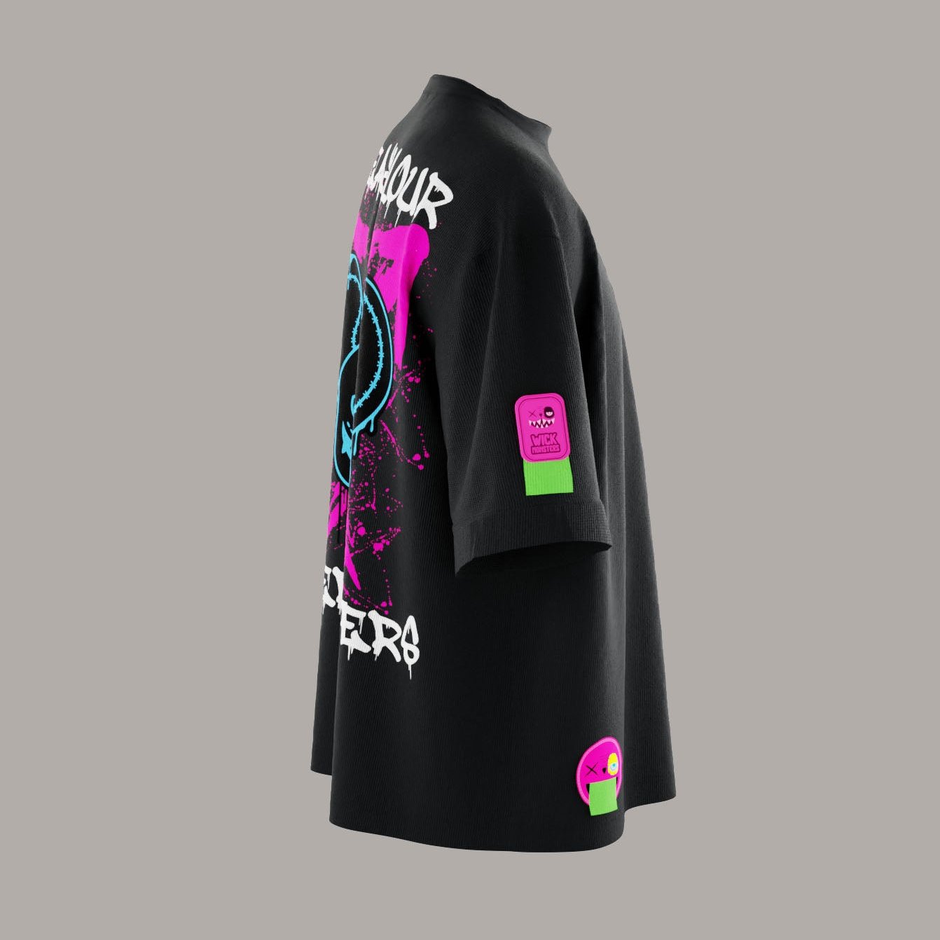 EXPLOSION BLACK OVERSIZED T-SHIRT!