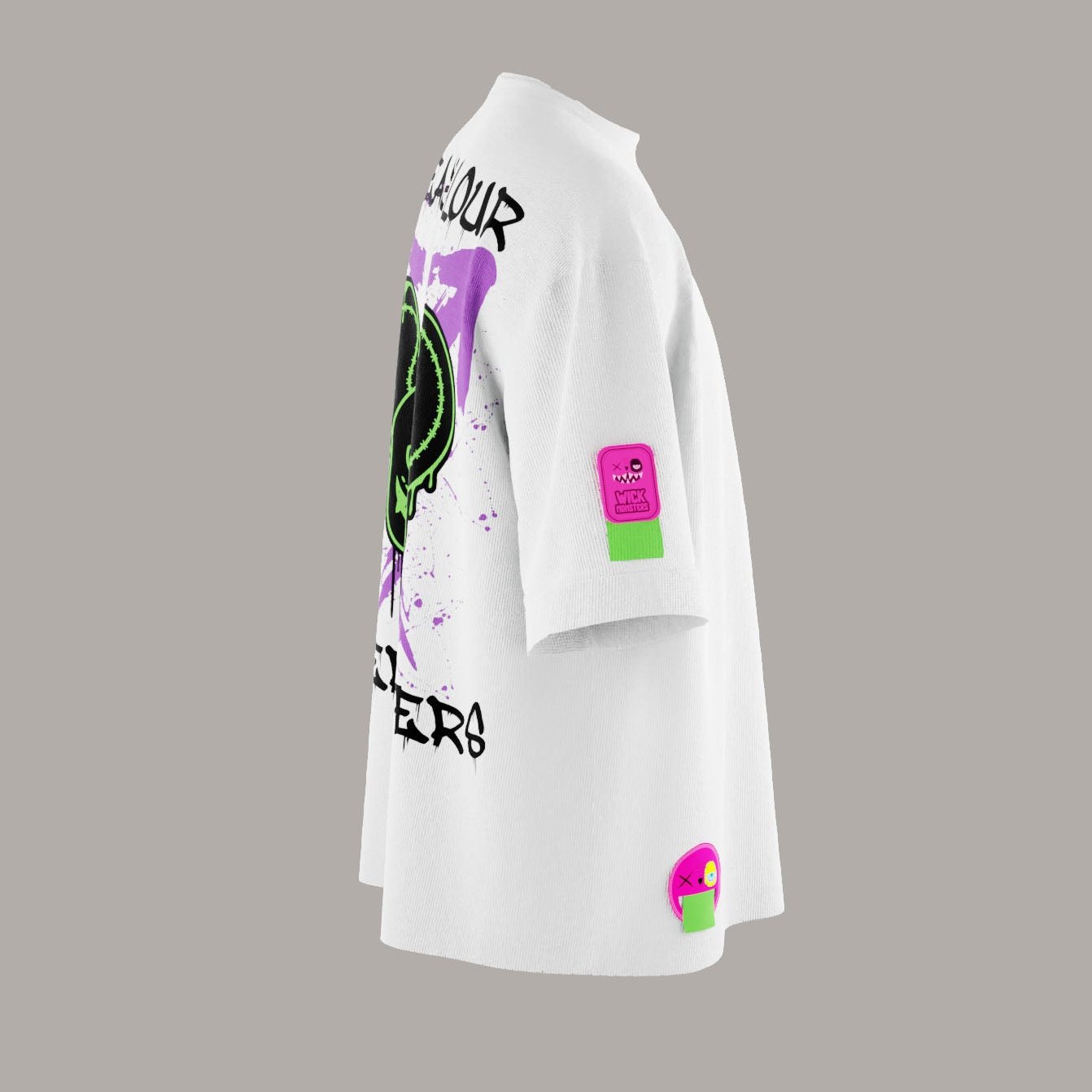 EXPLOSION WHITE OVERSIZED T-SHIRT
