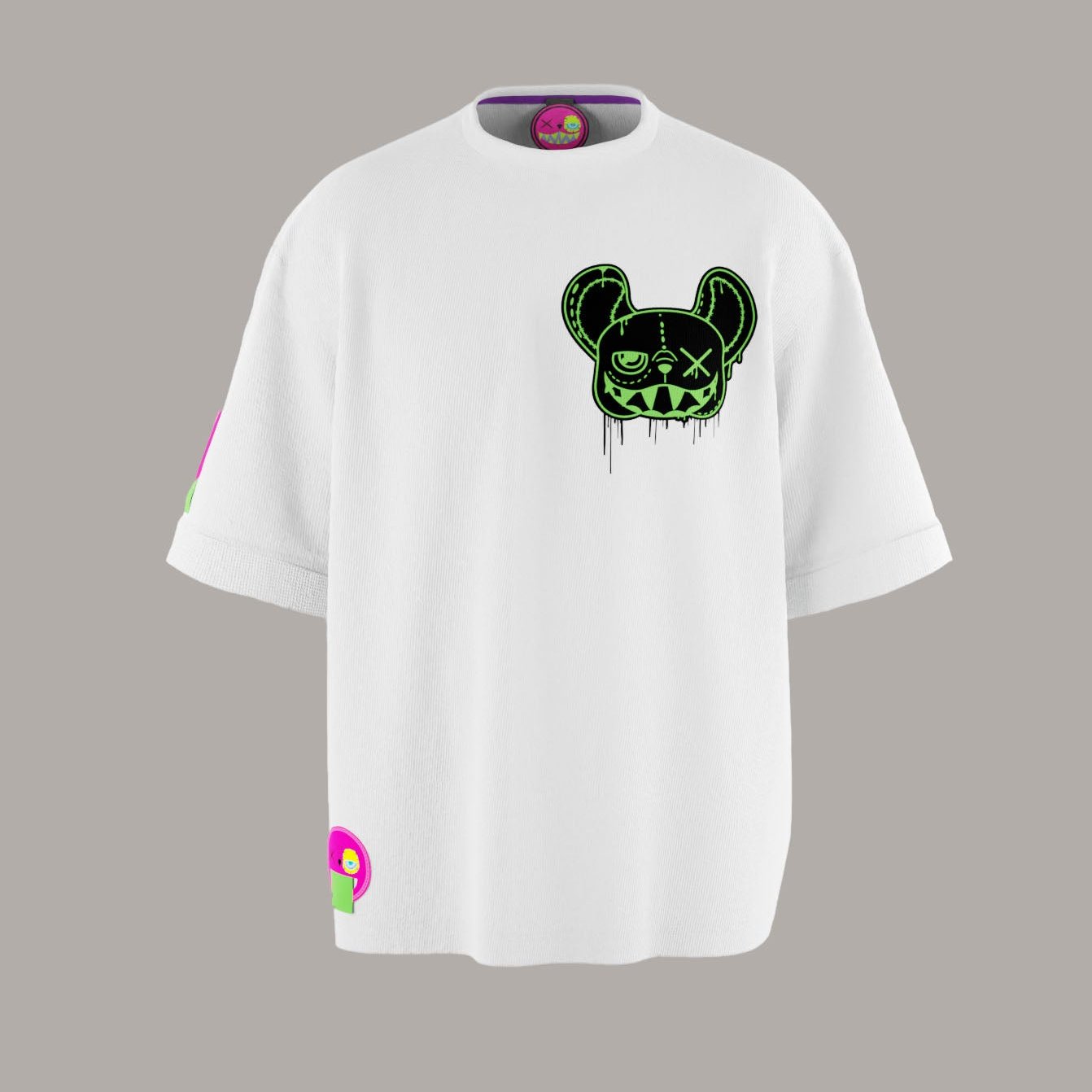 EXPLOSION WHITE OVERSIZED T-SHIRT