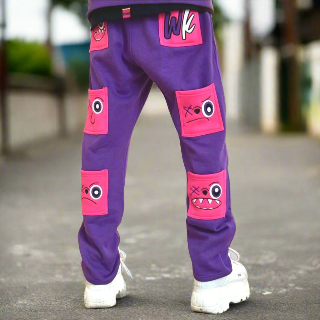 PURPLE & PINK SWEATPANTS!