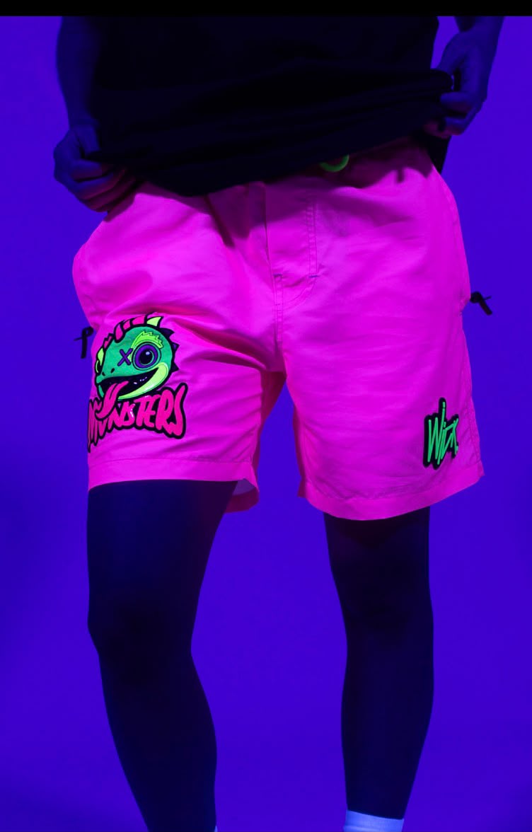 CHAMELEON PINK SWIM SHORTS