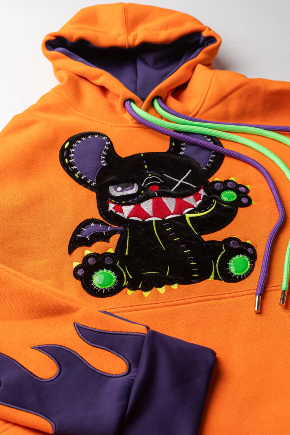 Inner Fire Hoodie Orange detalle