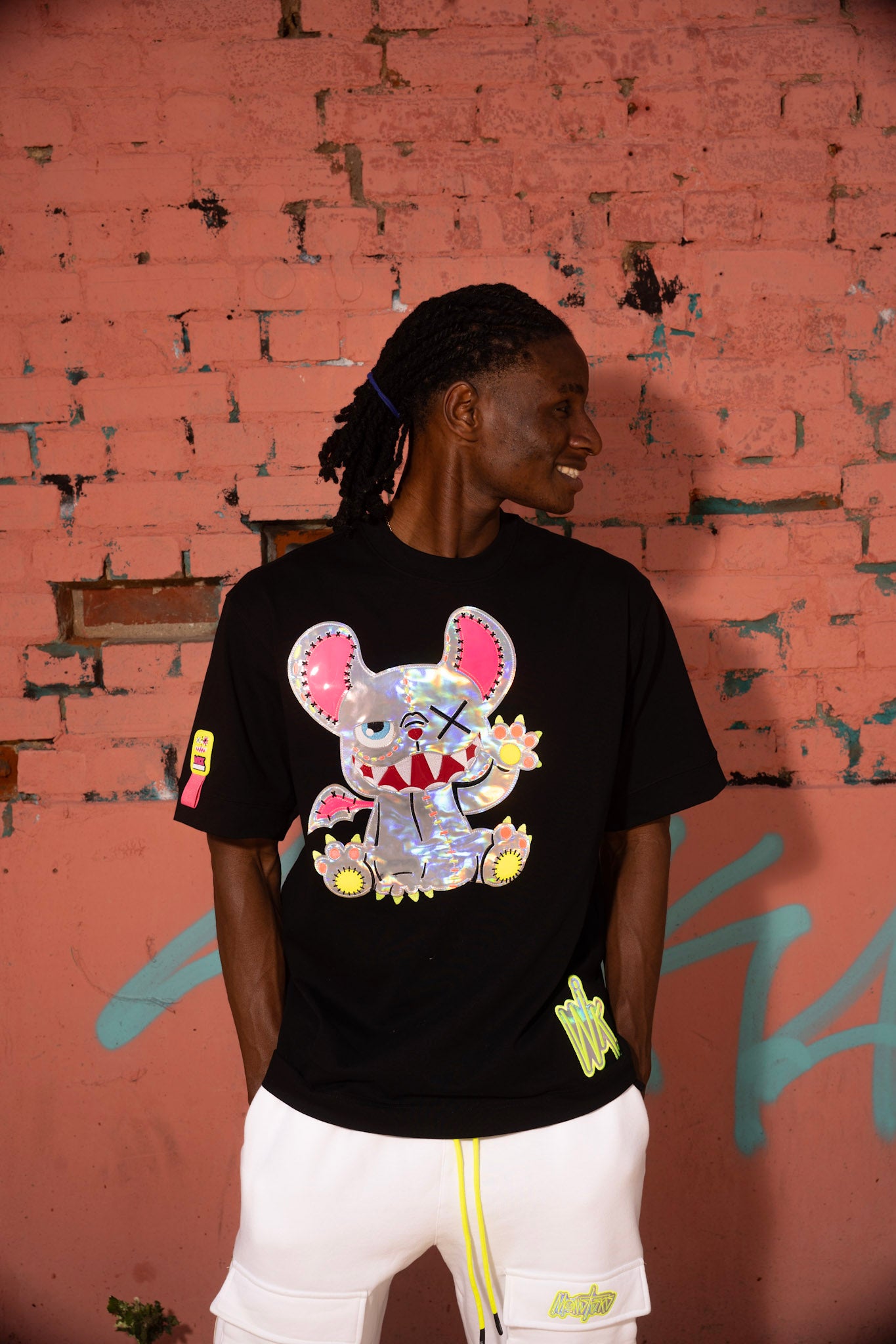 Neon Royal T-shirt Black