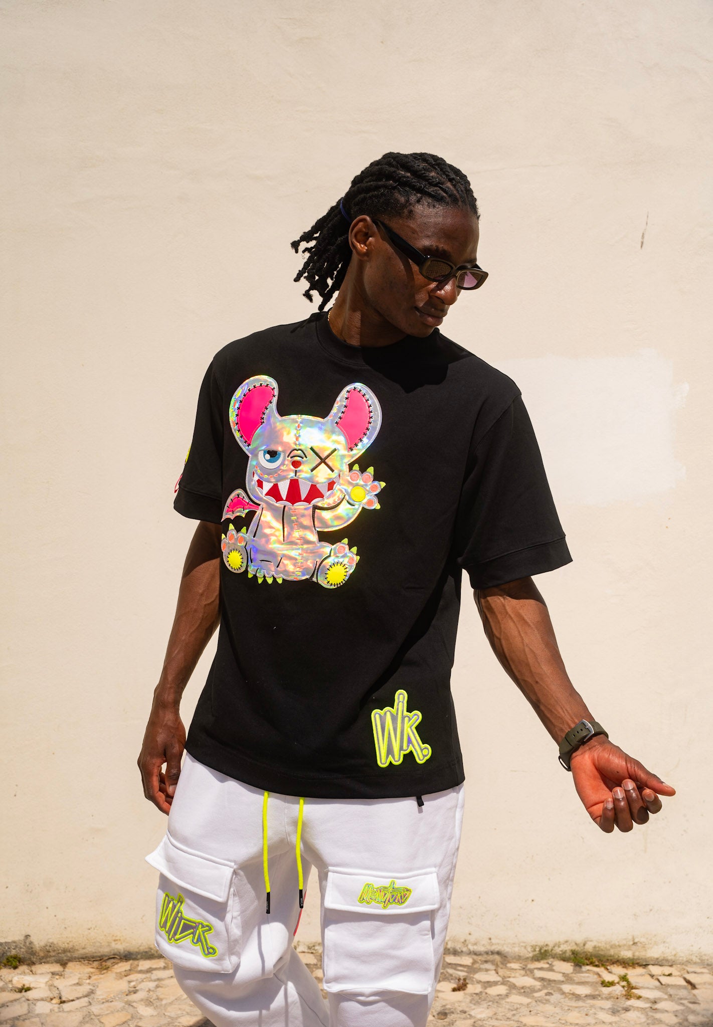 Neon Royal T-shirt Black