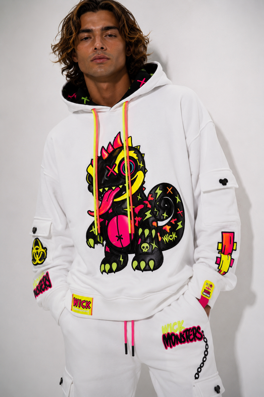Royal Chameleon White Hoodie