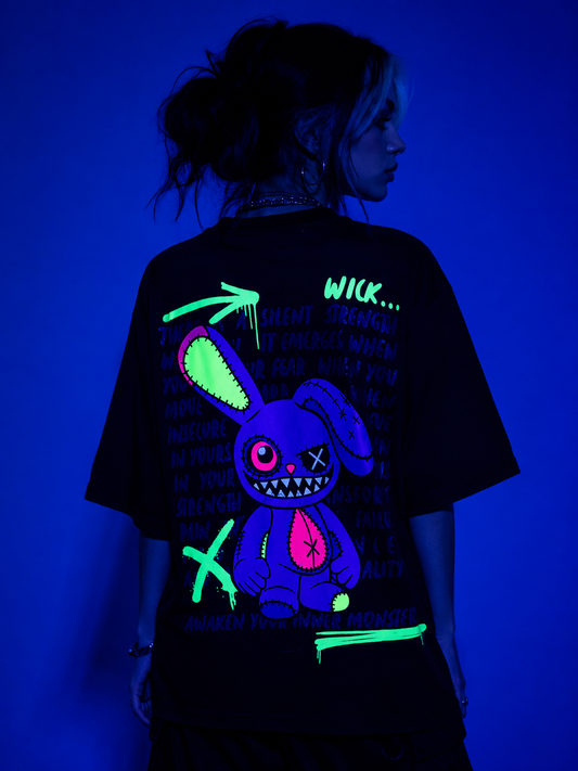 CRAZY BUNNY T-SHIRT BLACK