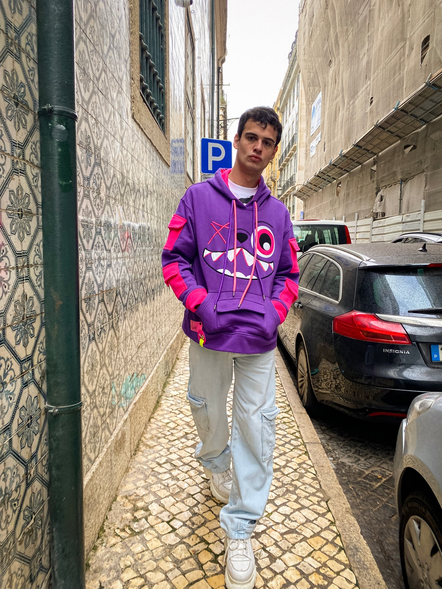 PURPLE & PINK HOODIE