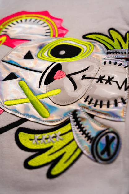 NEON ROYALTY CARGO SWEATPANTS WHITE