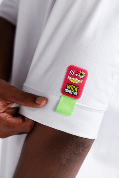 T-SHIRT OVERSIZED WARLOCK WHITE