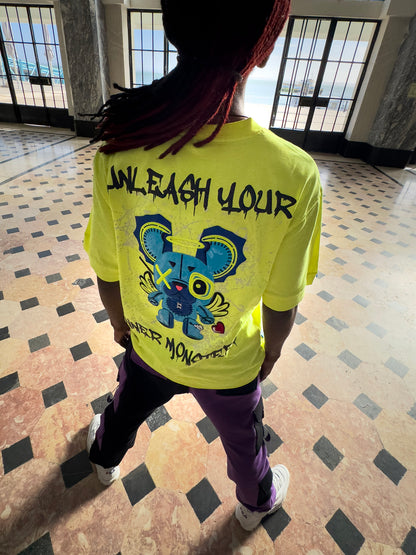 YELLOW NEON OVERSIZED T-SHIRT