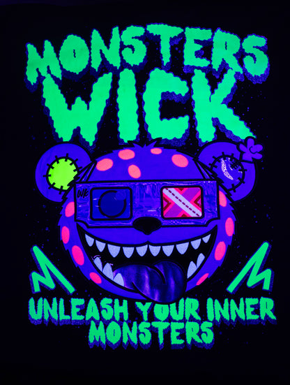 T-SHIRT OVERSIZED 3D GLASS BLACK