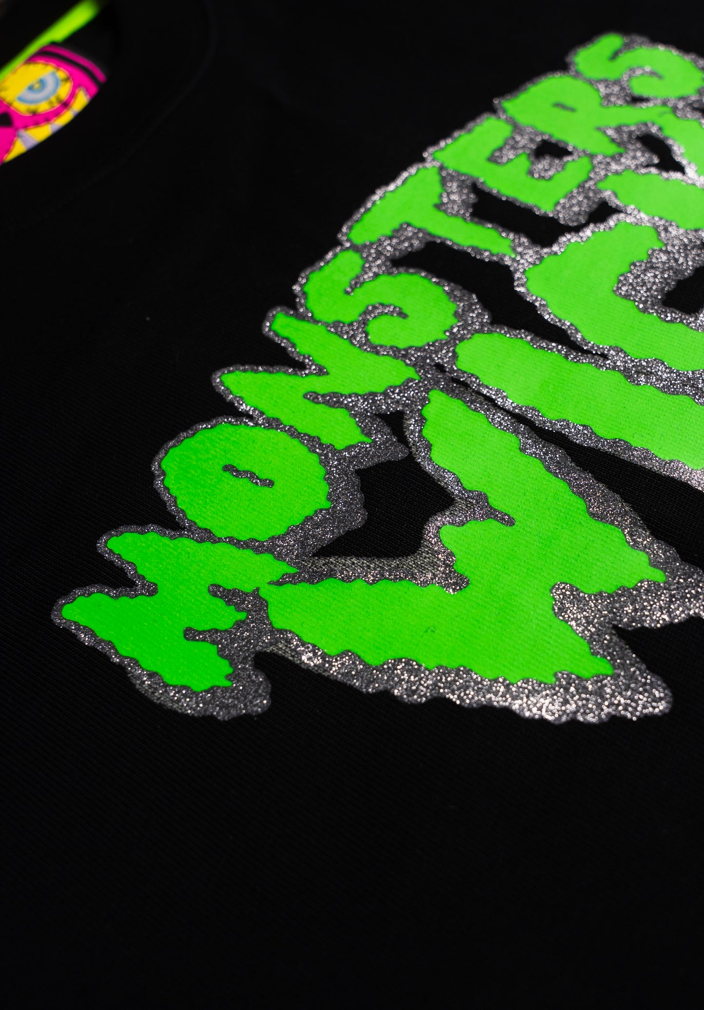 T-SHIRT OVERSIZED 3D GLASS BLACK