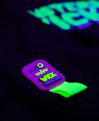 T-SHIRT OVERSIZED 3D GLASS BLACK