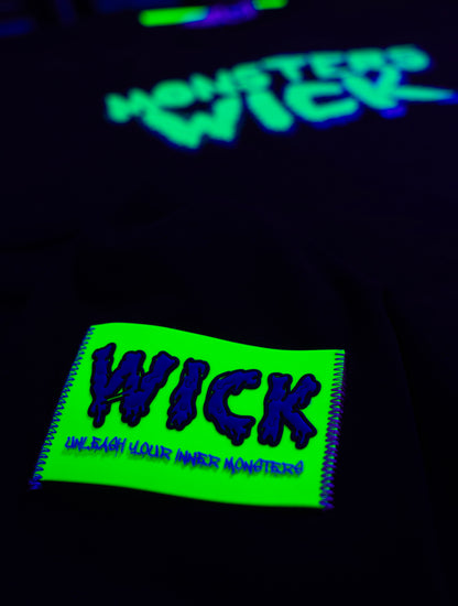 T-SHIRT OVERSIZED 3D GLASS BLACK