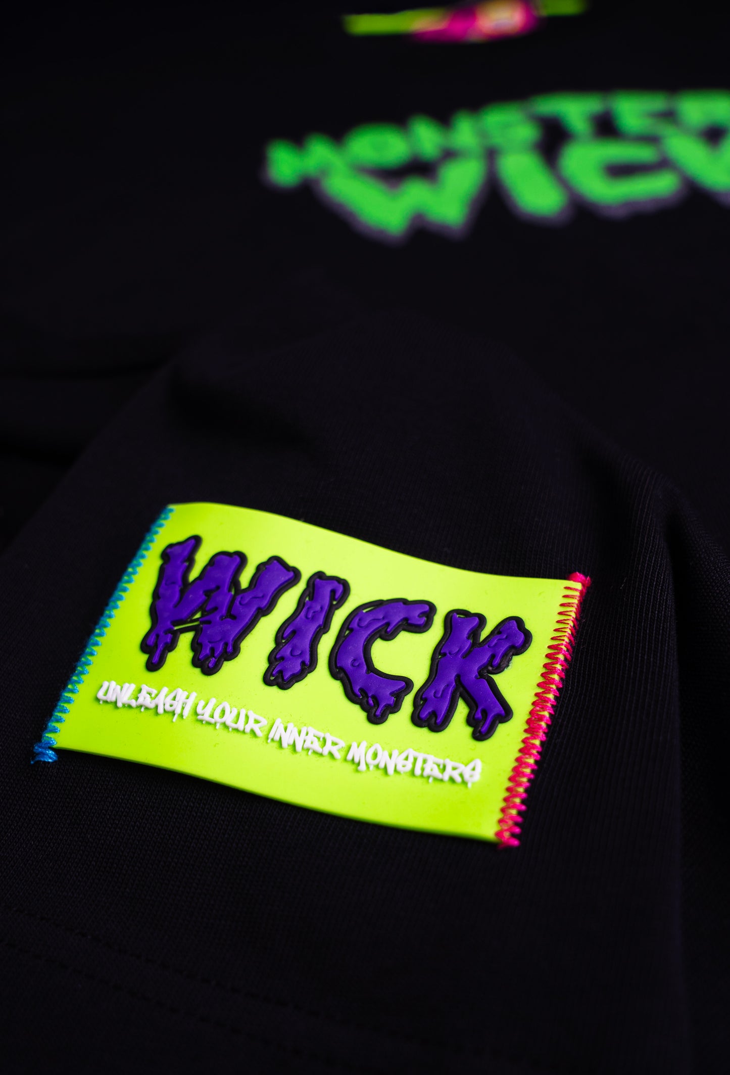 T-SHIRT OVERSIZED 3D GLASS BLACK