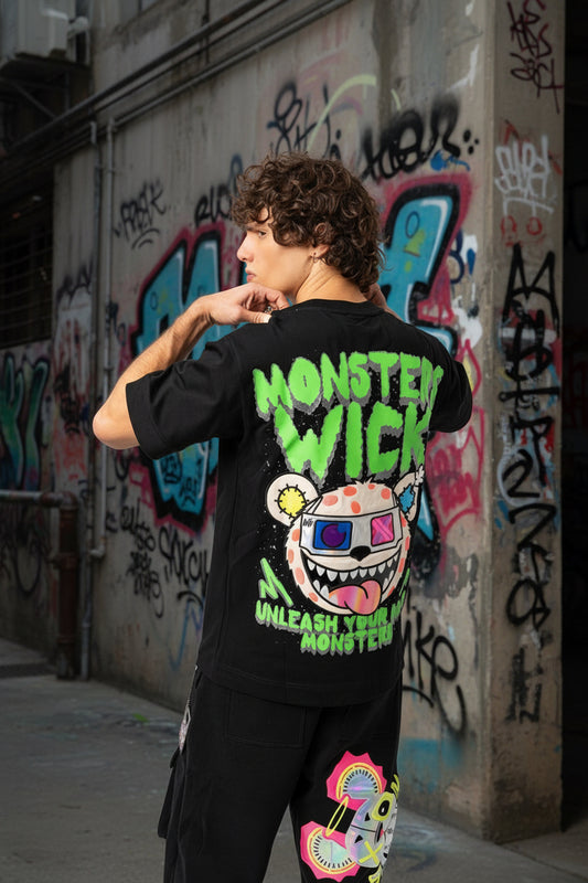3D GLASS T-SHIRT BLACK