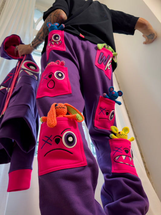 DREAM RUSH SWEATPANTS PURPLE & PINK