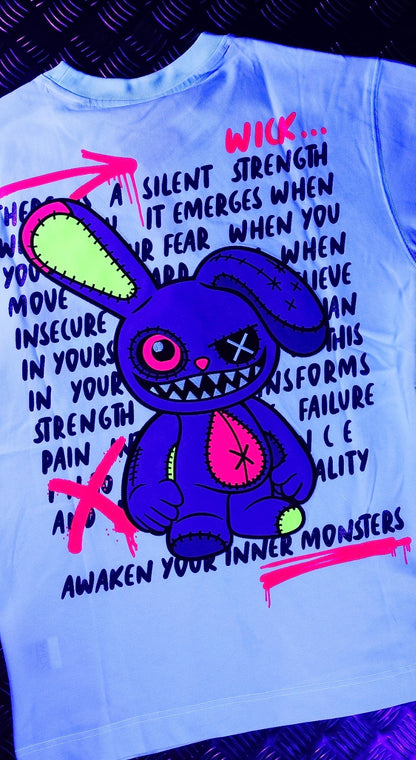 CRAZY BUNNY WHITE T-SHIRT