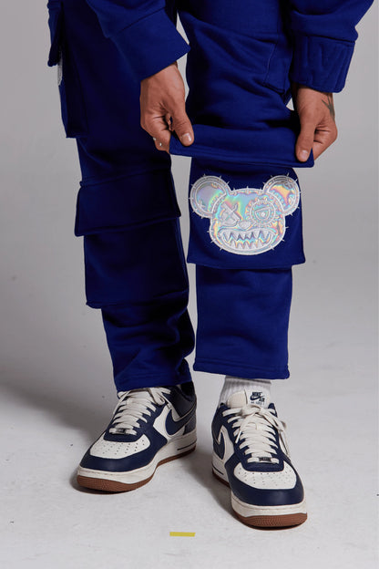 BLUE ICE CARGO SWEATPANTS