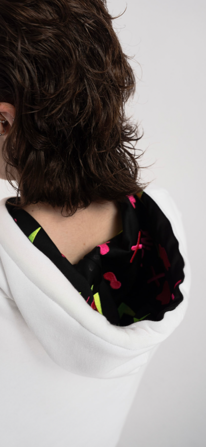 Royal Chameleon White Hoodie