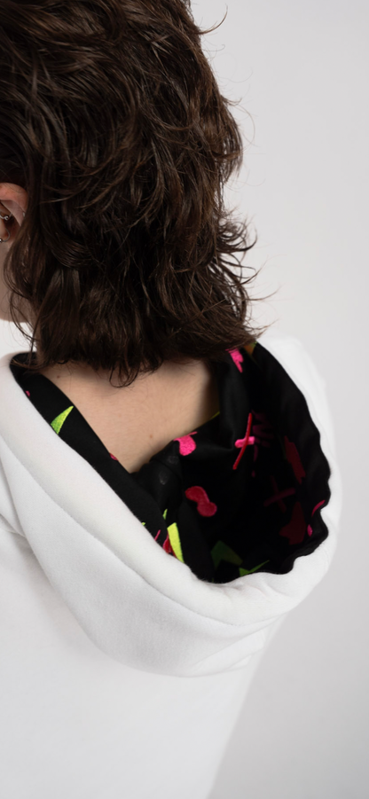 Royal Chameleon White Hoodie