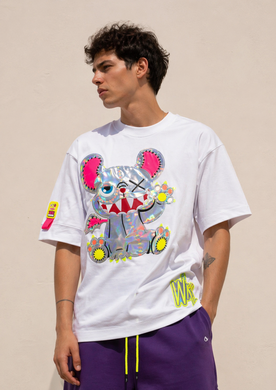 Neon Royal T-shirt White