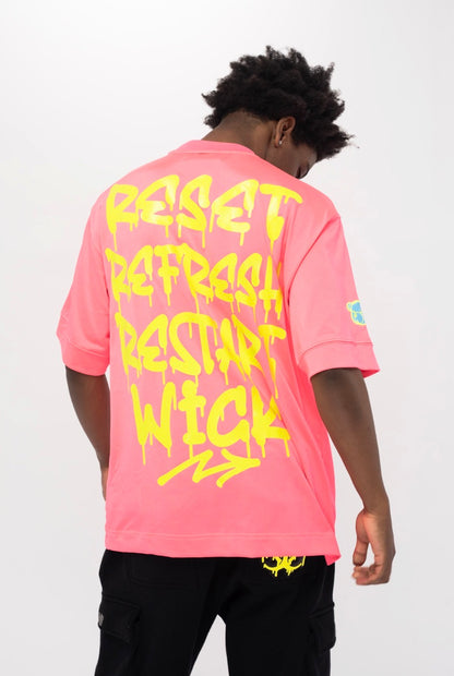 RESTART WICK PINK T-SHIRT