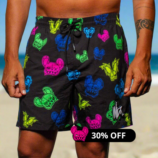 SWIM SHORTS NR BLACK MONSTERS