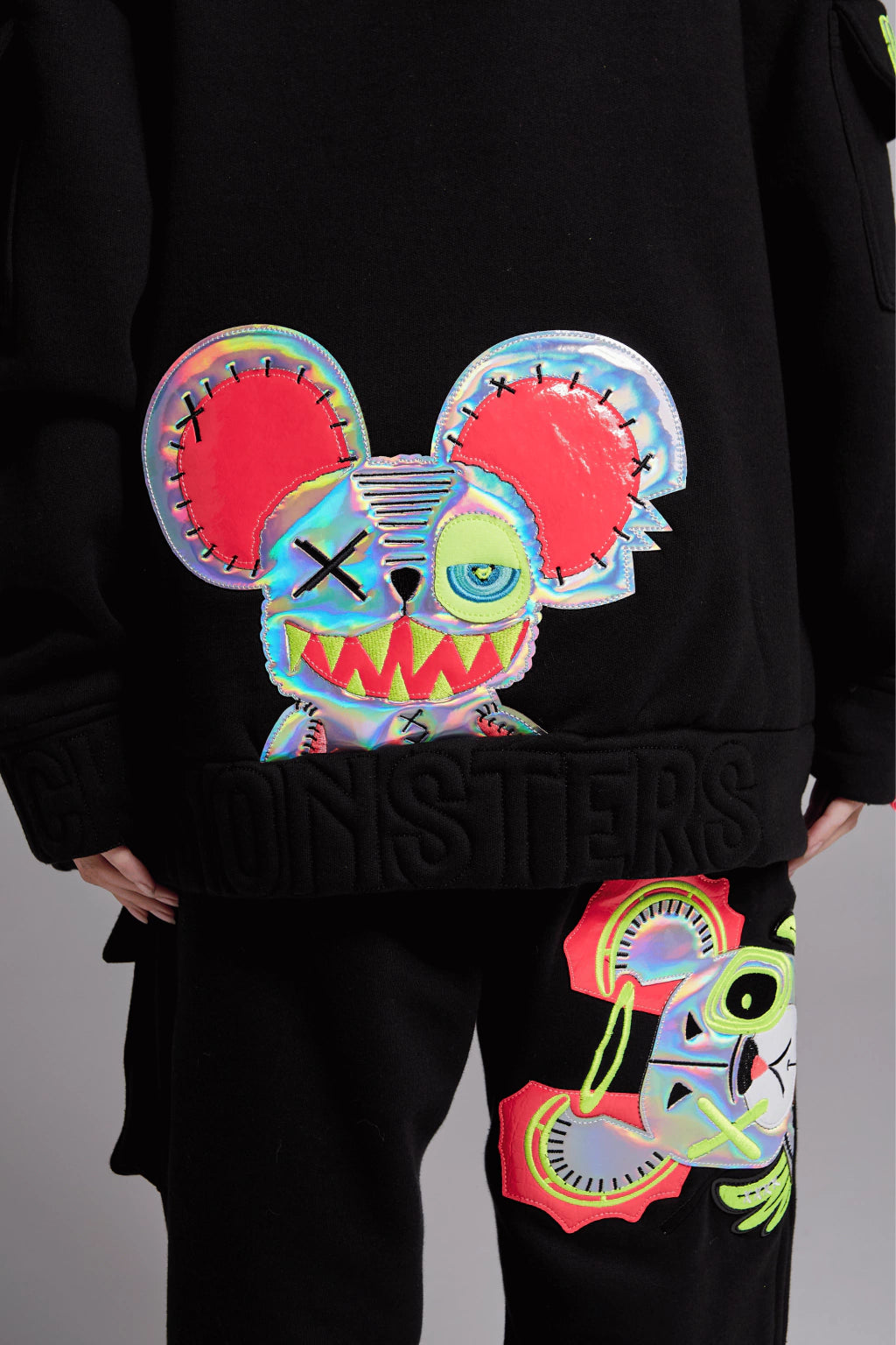 NEON ROYALTY HOODIE BLACK