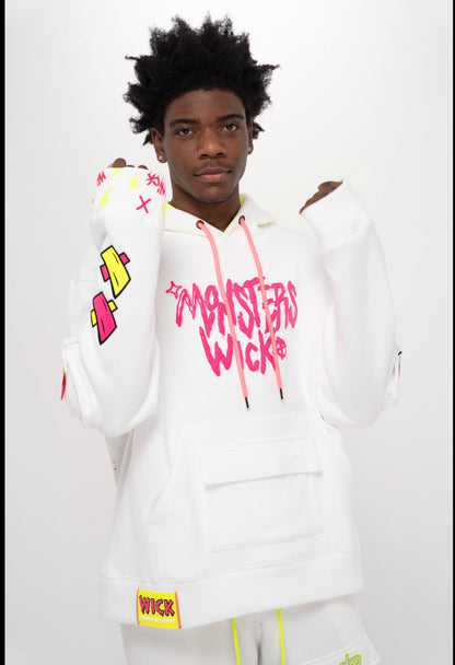 Arrow Head White Hoodie