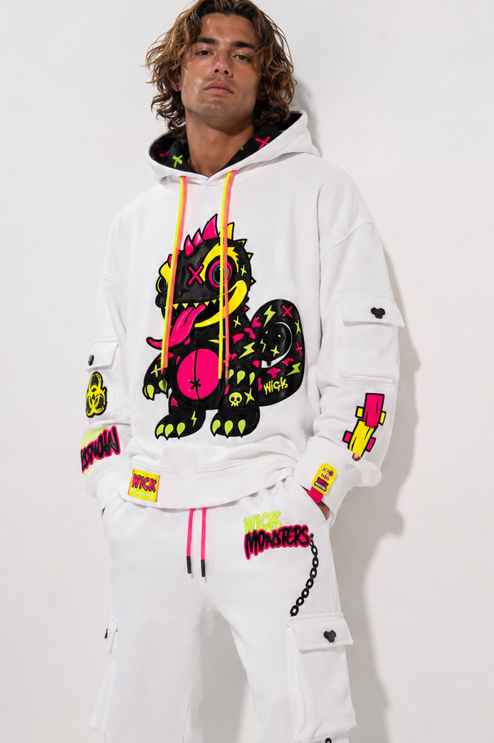 Royal Chameleon White Hoodie