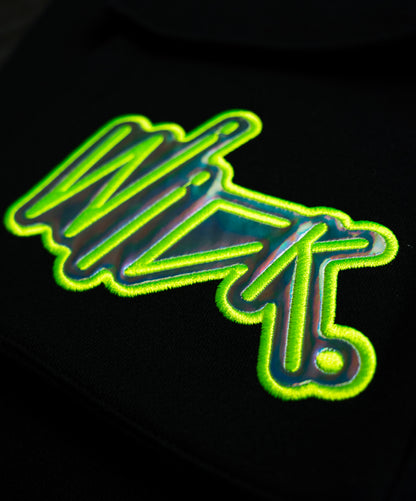 NEON ROYALTY CARGO SWEATPANTS BLACK