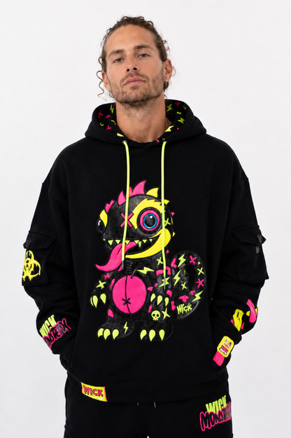 Royal Chameleon Black Hoodie