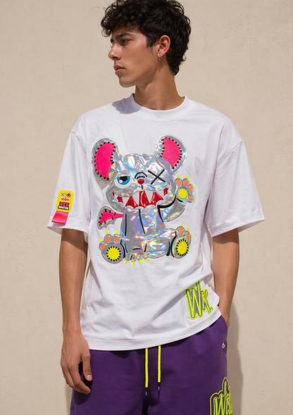 Neon Royal T-shirt White