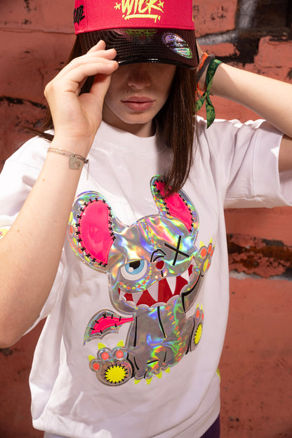 Neon Royal T-shirt White