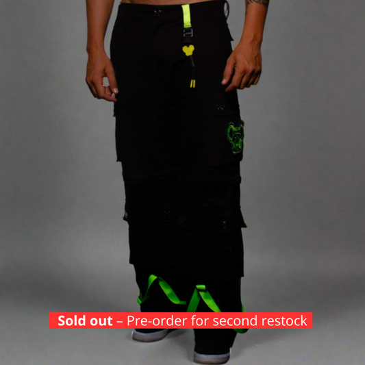 CARGO NR PANTS BLACK & YELLOW